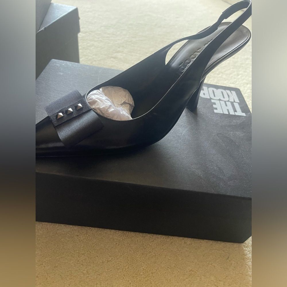 The Kooples Elegant Black Heels with Bow